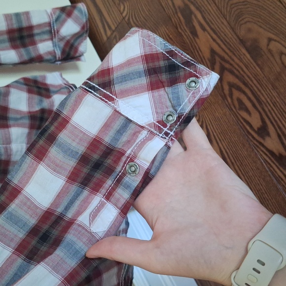 Guess Ladies Plaid Blouse - Picture 2 of 4